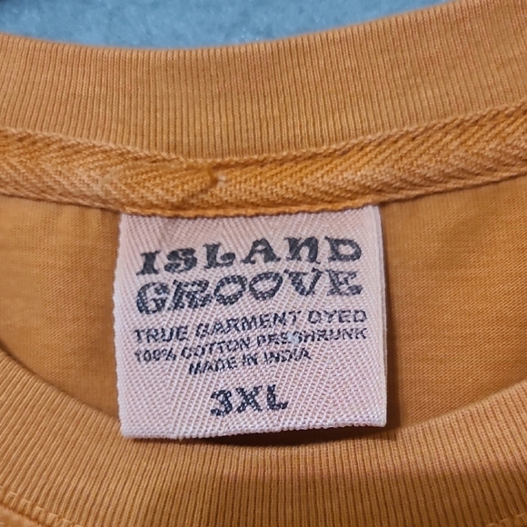 ISLAND GROOVE Men's Orange St. Kitts Short Sleeve Graphic T-Shirt - Size 3XL - Picture 6 of 10
